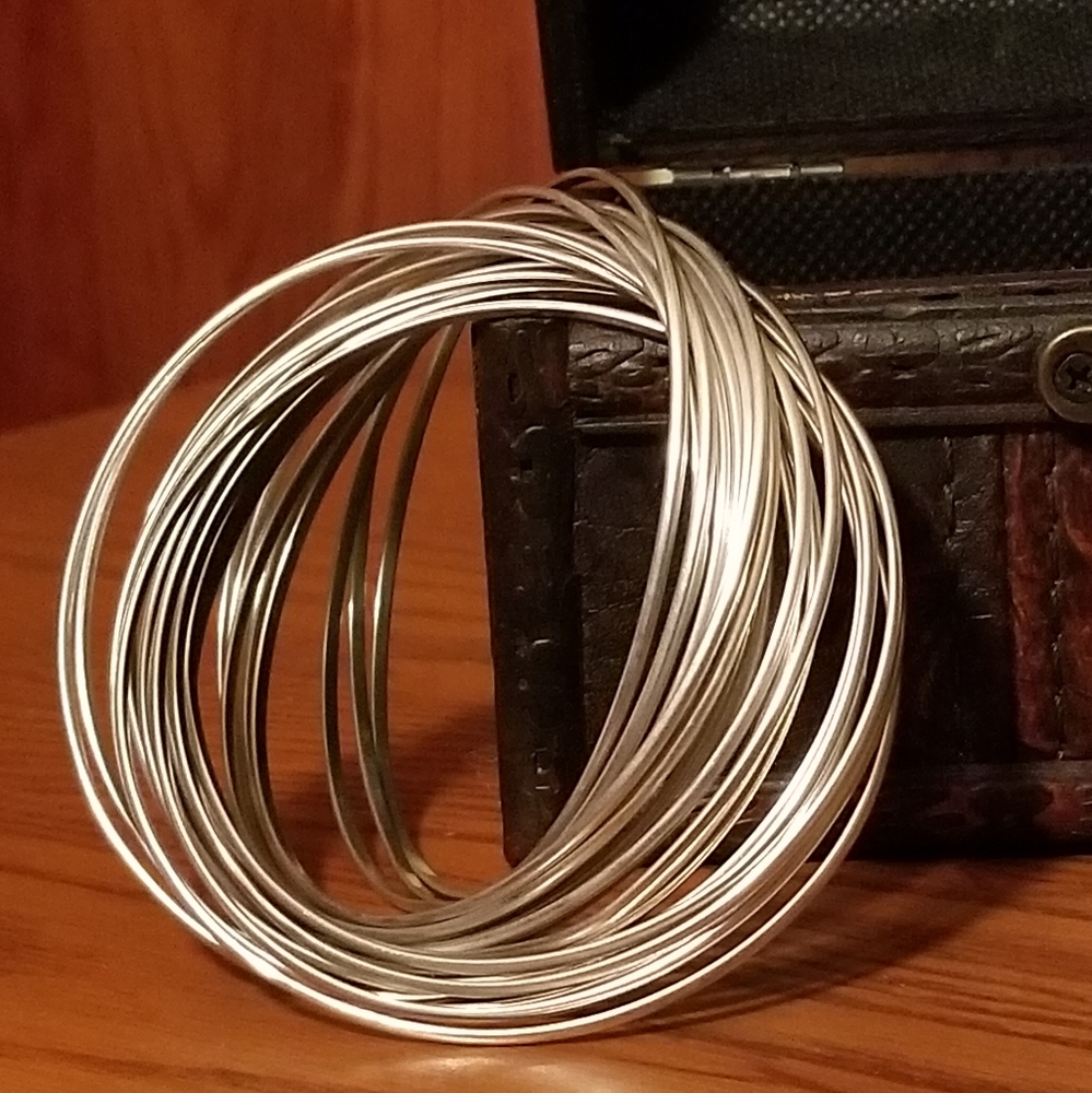 Silpada Sterling Silver 21-Bangle Bracelet
